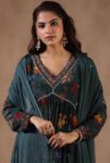 Teal Long Sleeve Suit Set